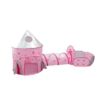 Linda-Barraca-Infantil-Toca-Tunel-3-em-1-Rosa