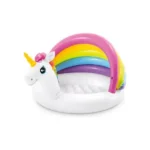 Piscina con techo unicornio